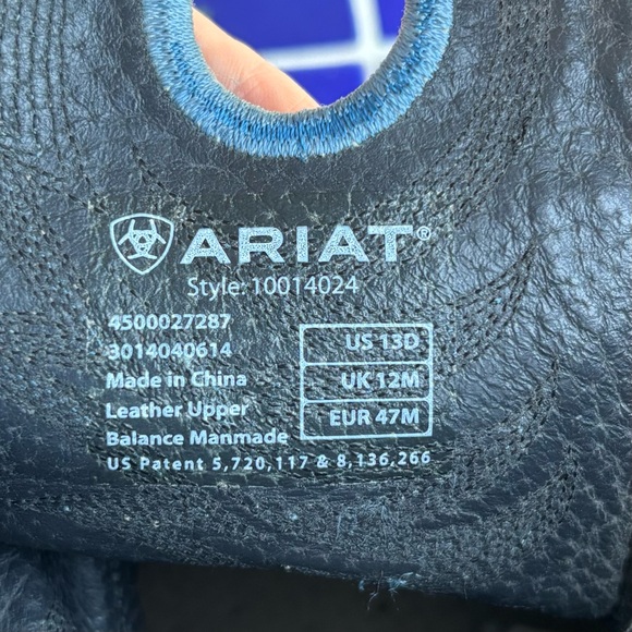 Ariat Heritage Roughstock Men’s Brown Leather Wide Square Toe Boots 13D 10014024 - Picture 14 of 16